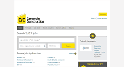 Desktop Screenshot of careersinconstruction.com